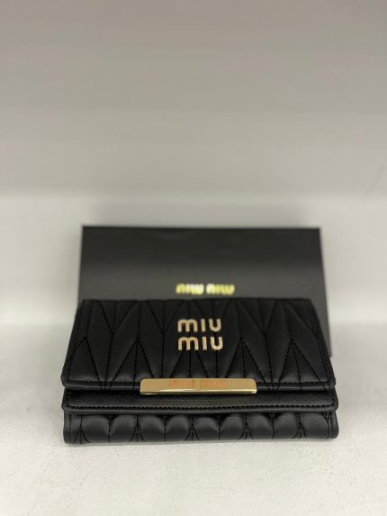 Miu Miu Black - Bookflip Double Wallet