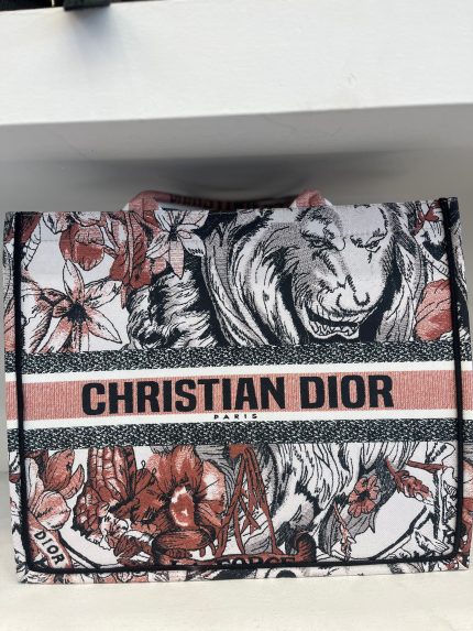 Christian Dior Canvas Embroidered La Force - Book Tote
