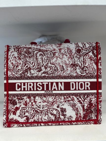 Christian Dior Canvas Embroidered Dioriviera Toile De Joy - Book Tote