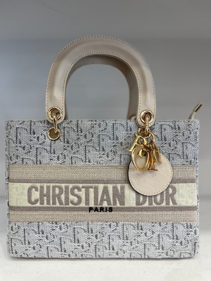 Christian Dior Grey Gold Canvas - Lady